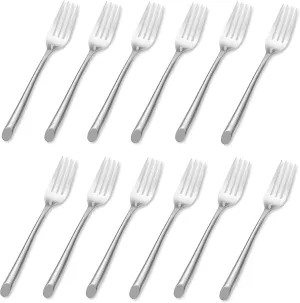 Towle Living Wave Stainless Steel Dinner Fork (Set of Twelve)