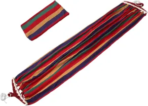 TOYANDONA 1 Set Outdoor Camping Hammock Thickened Canvas Portable Easy to Install Tip Design Versatile for Relaxation Lounge Chair for Tree Hanging Stripe