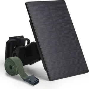 Trail Camera Solar Panel - Power Horse 6V/12V Solar Panel Kit with 5200mAh Battery for Hunting Camera, 1.7/2.1mm DC Connectors Fits Most, Solar Panel for Trail Cam
