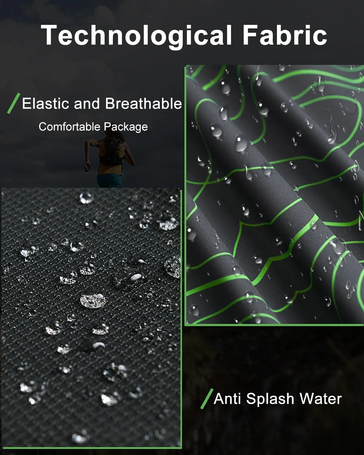 Trail Gaiters, Waterproof Low Shoe Protectors, Adjustable Boots Gators for Hiking & Running - Prevents Debris in Shoes
