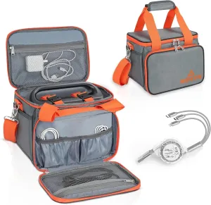 Travel & Business Carrying Case Bag Compatible with Explorer 160/240/300 Portable Power Station, with Waterproof Bottom and Multi-pocket Storage,Equipped with 3 in 1 Retractable USB
