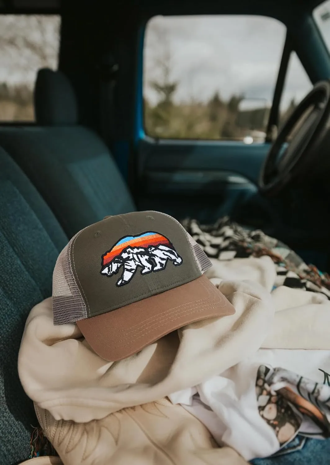 Trucker Hat for Men and Women - Outdoors Snapback Hats for Hiking, Climbing, Fishing, Outdoor Adventure