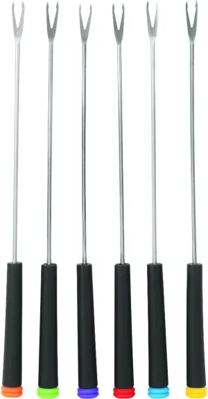 Trudeau Stainless Steel Fondue Fork, Set of 12