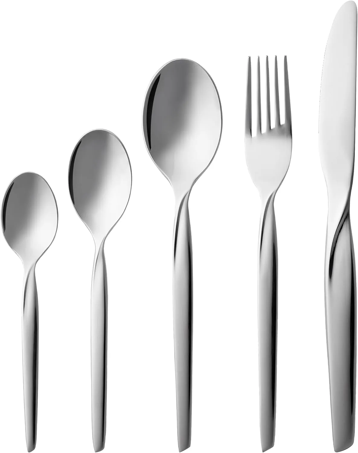 Twist Cutlery Set 60-Piece Polished Steel
