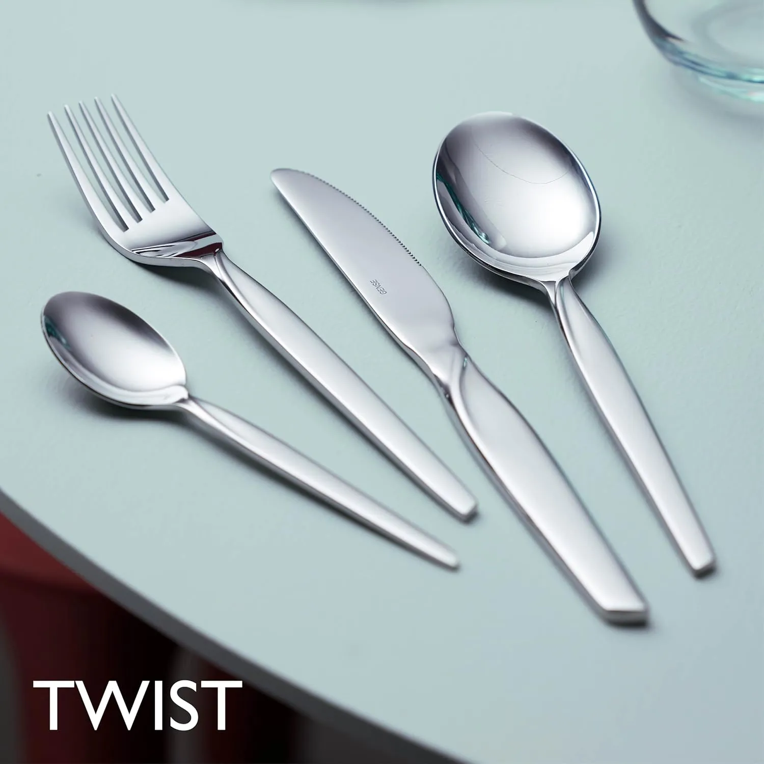 Twist Cutlery Set 60-Piece Polished Steel