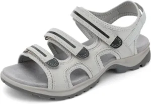 UBFEN Womens Hiking Walking Sandals - Arch Support Open Toe Adjustable Strap Sandals Comfortable Sport Outdoor Shoes