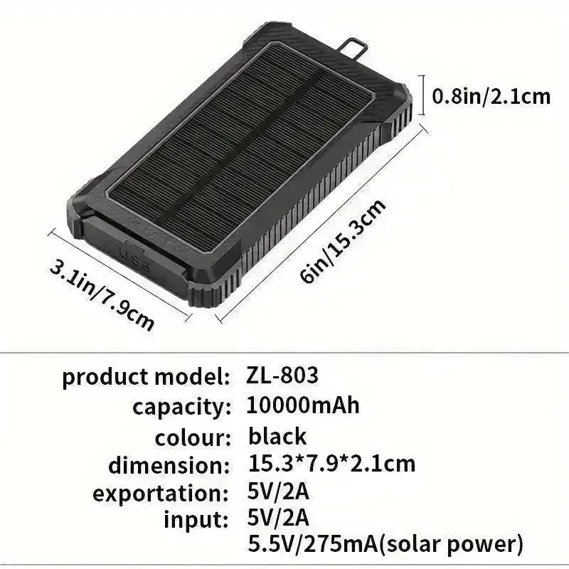 Ultimate Portable Solar Power Bank (10000 mAh)