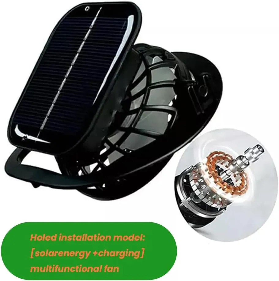 Ultralight Hat with Fans Solar Power, Outdoor Wide Brim Sun Hat with 2 Solar Fan, Removable USB Charging Fan