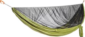 Ultralight Mosquito Net Hammock (Single) - Olive Green/Black