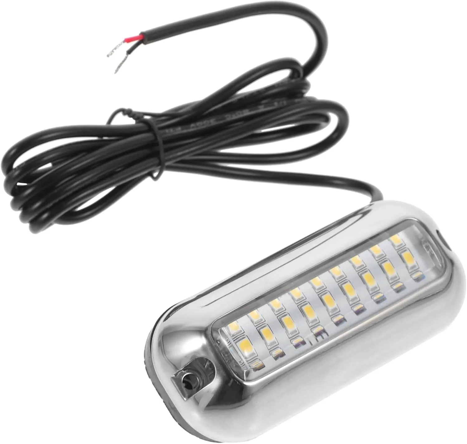 Underwater LED Lights for Boats and Ships White Durable Housing Easy Installation for Transom and Deck Lighting