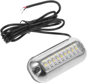 Underwater LED Lights for Boats and Ships White Durable Housing Easy Installation for Transom and Deck Lighting