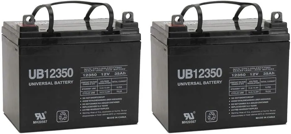 Universal Power Group 12V, 35AH, Battery, Golden Technology, Golden Companion - 2 Pack