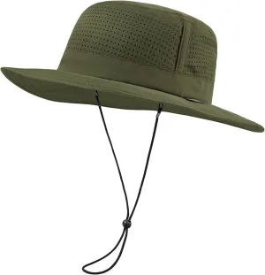 UPF 50  Bucket Sun Hat with Laser Perforated Mesh Cooling Adjustable Breathable Lightweight for Outdoor Men Women