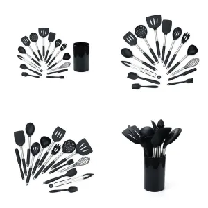 US 14 Pcs Set Silicone Cooking Utensils Kitchen Utensil Heat Resistant Nonstick