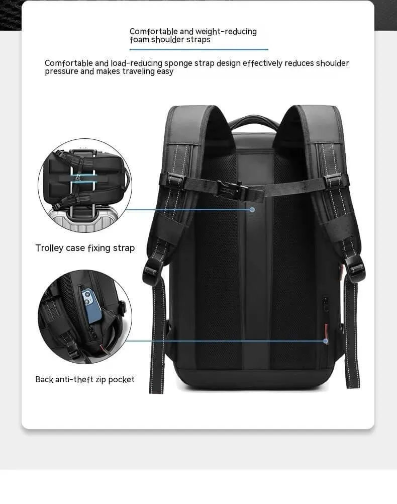 Vacuum Compression Travel Set – Backpack with Power Bank