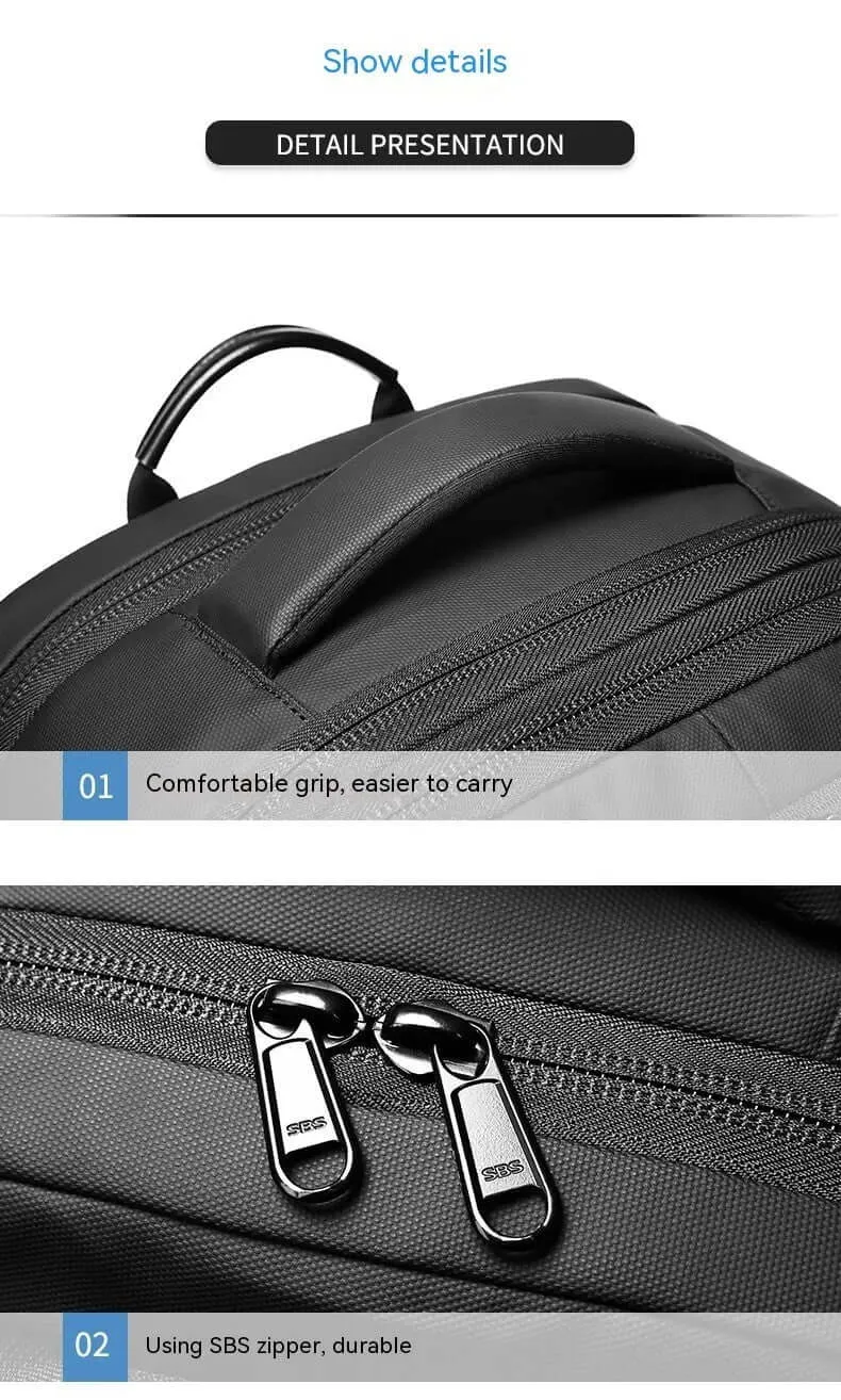 Vacuum Compression Travel Set – Backpack with Power Bank