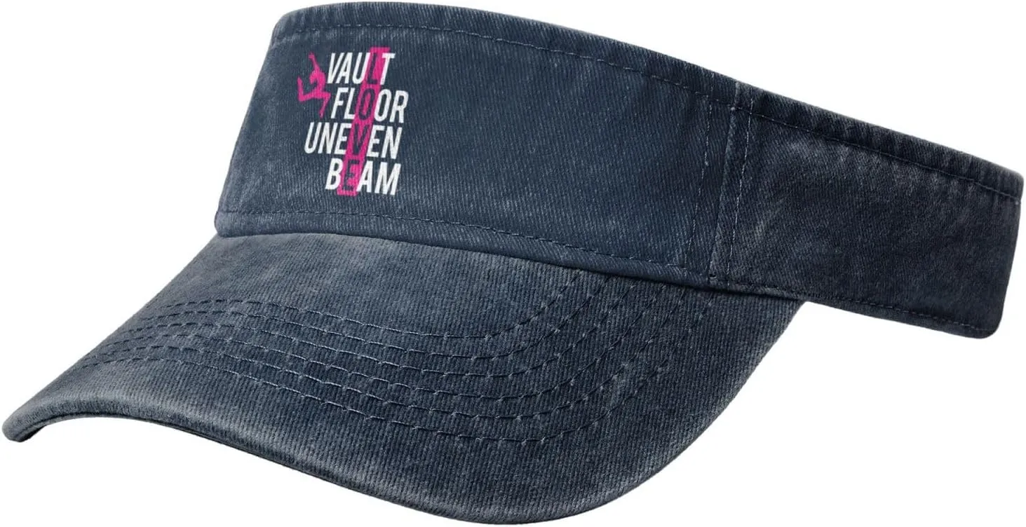 Vault Floor Uneven Beam Sun Visor Hats for Women Men Adjustable Cotton Sun Hat Golf Cap