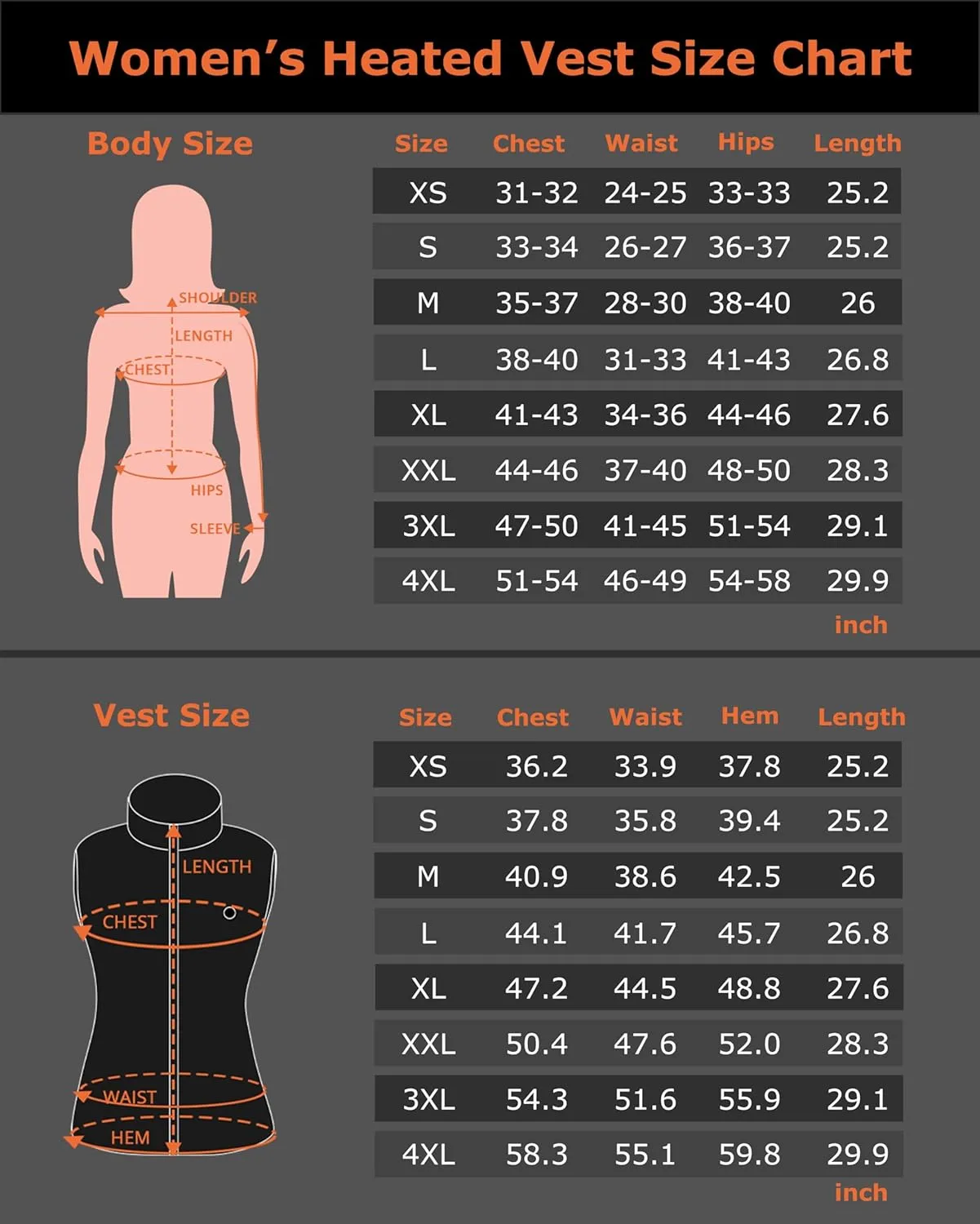 Venustas Women's Heated Vest, Up to 20 Hours Warmth, Heated Fleece Vest with Battery Included