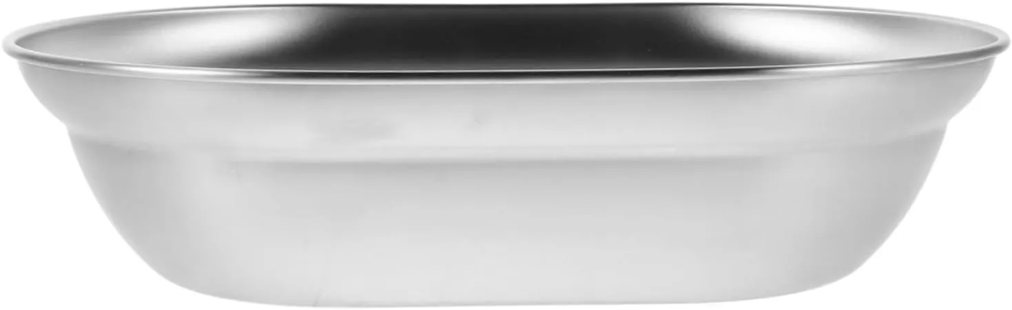 Versatile Camping Soup Bowl Large Stainless Steel Plate Set for Outdoor Cooking