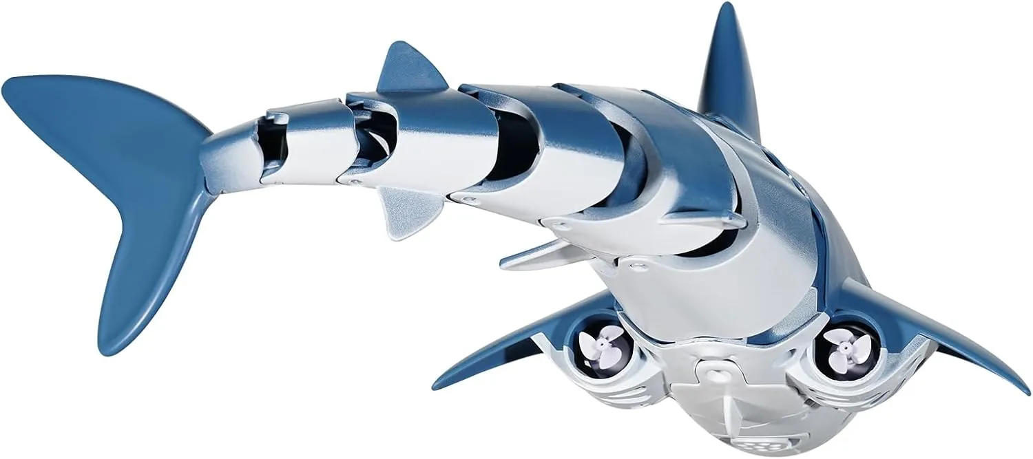 VEVOR Remote Control Shark Toy, 2.4GHz High Simulation Shark RC Boat for Swimming Pool Bathroom, Electric RC Fish Toy with 2 Batteries, Light & Spray Water Function for 6  Year Old Boys Girls