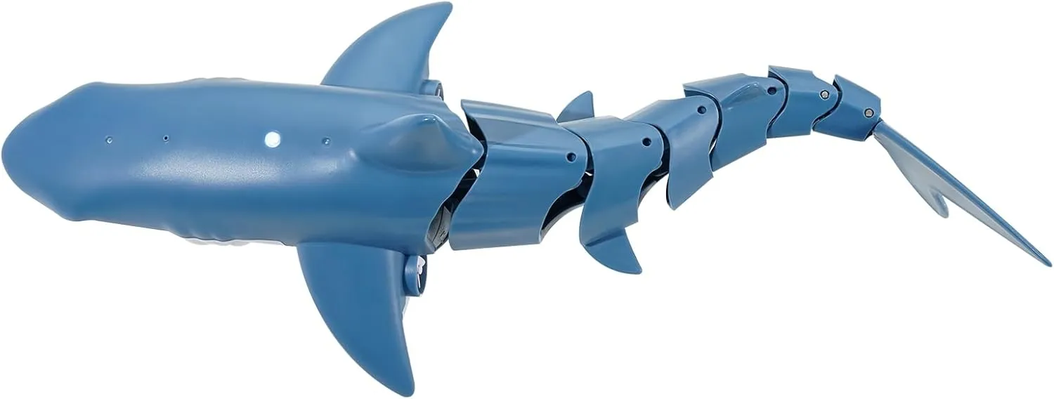 VEVOR Remote Control Shark Toy, 2.4GHz High Simulation Shark RC Boat for Swimming Pool Bathroom, Electric RC Fish Toy with 2 Batteries, Light & Spray Water Function for 6  Year Old Boys Girls