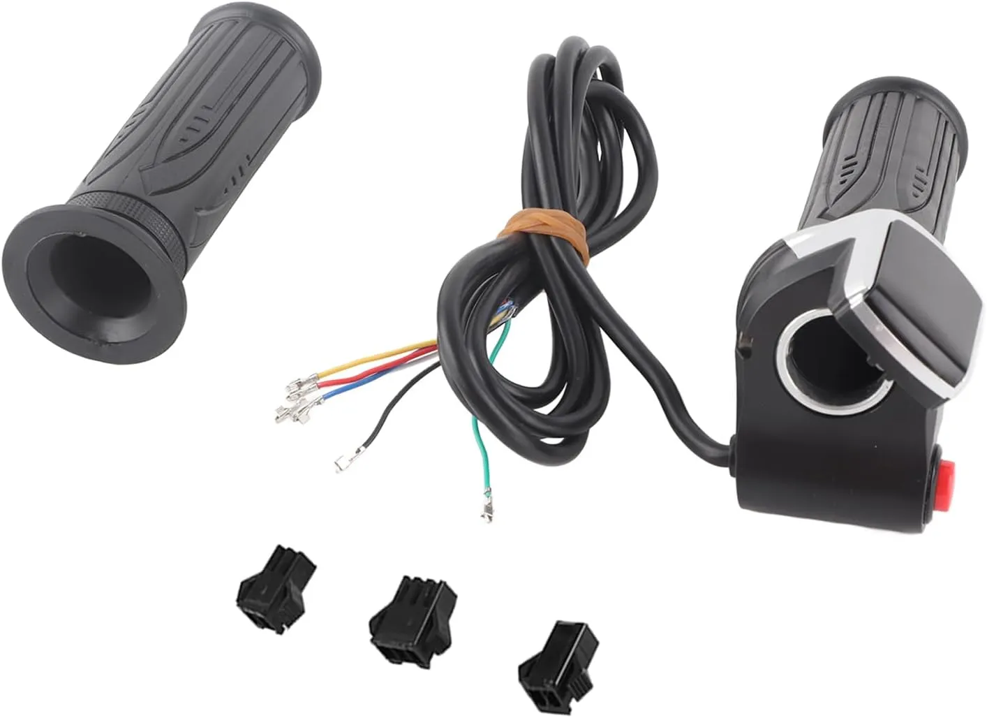 VGEBY 1Pair Handlebar Throttle Grip, Waterproof LCD Display Handle Twist Grip Clamp for Electric Cars Bike Scooter 36/48V(36V) Ebike Twist Throttle 48V Ebike Thumb Throttle 48 Volt Controller Box