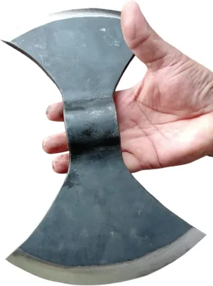 Viking Axe Blade Forged Camping Axe, High Carbon Steel EN 45 Sharp Blade Viking Bearded Nordic, Handmade Camping Axe Hatchet-Norse Axe, Tomahawk Vikings Bearded A03 Axe AZHAN STEEL CRAFT