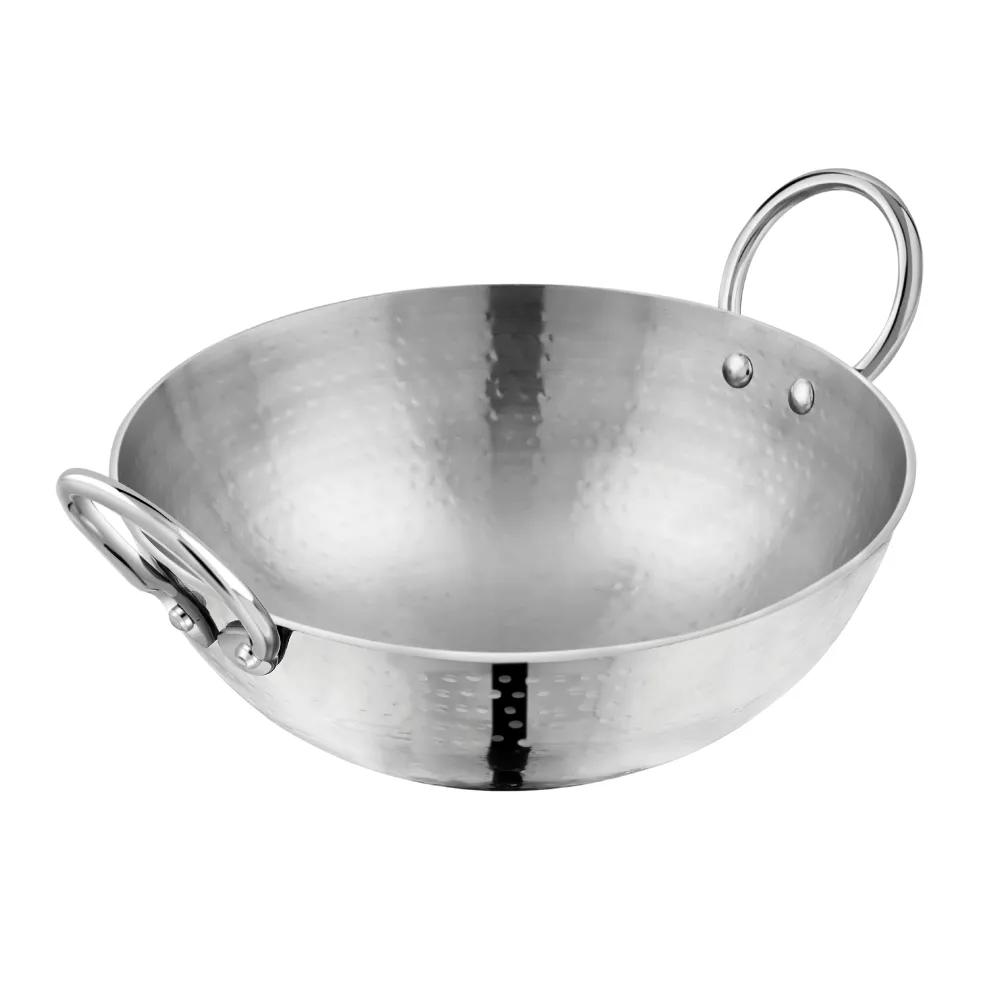 Vinod – Claro Heavy Gauge Stainless Steel Hammered Cookware Set - 5 Pcs