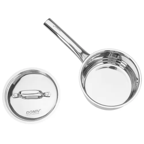 Vinod – Doniv 2 Piece Majestic Sandwich Bottom Cookware Set, 1 Piece Sauce Pan with lid 14 cm &#038; 1 Piece Kadhai with Lid 24 cm