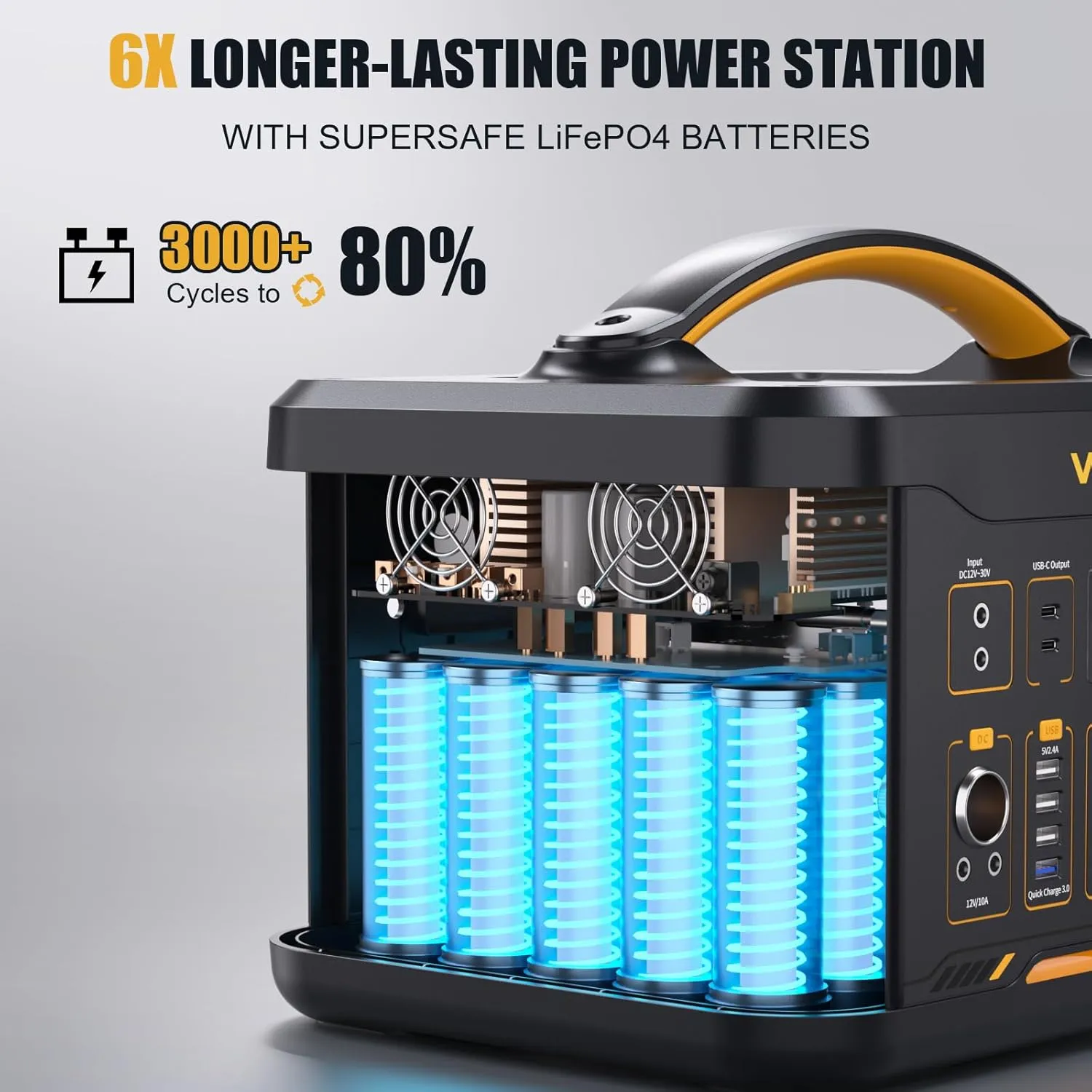 VTOMAN 1500W Solar Generator with 110W Panels Included, 828Wh Portable Power Station & 110W Portable Solar Panel, LiFePO4 Battery Pack for Home Backup, Blackout, Emergency, Camping