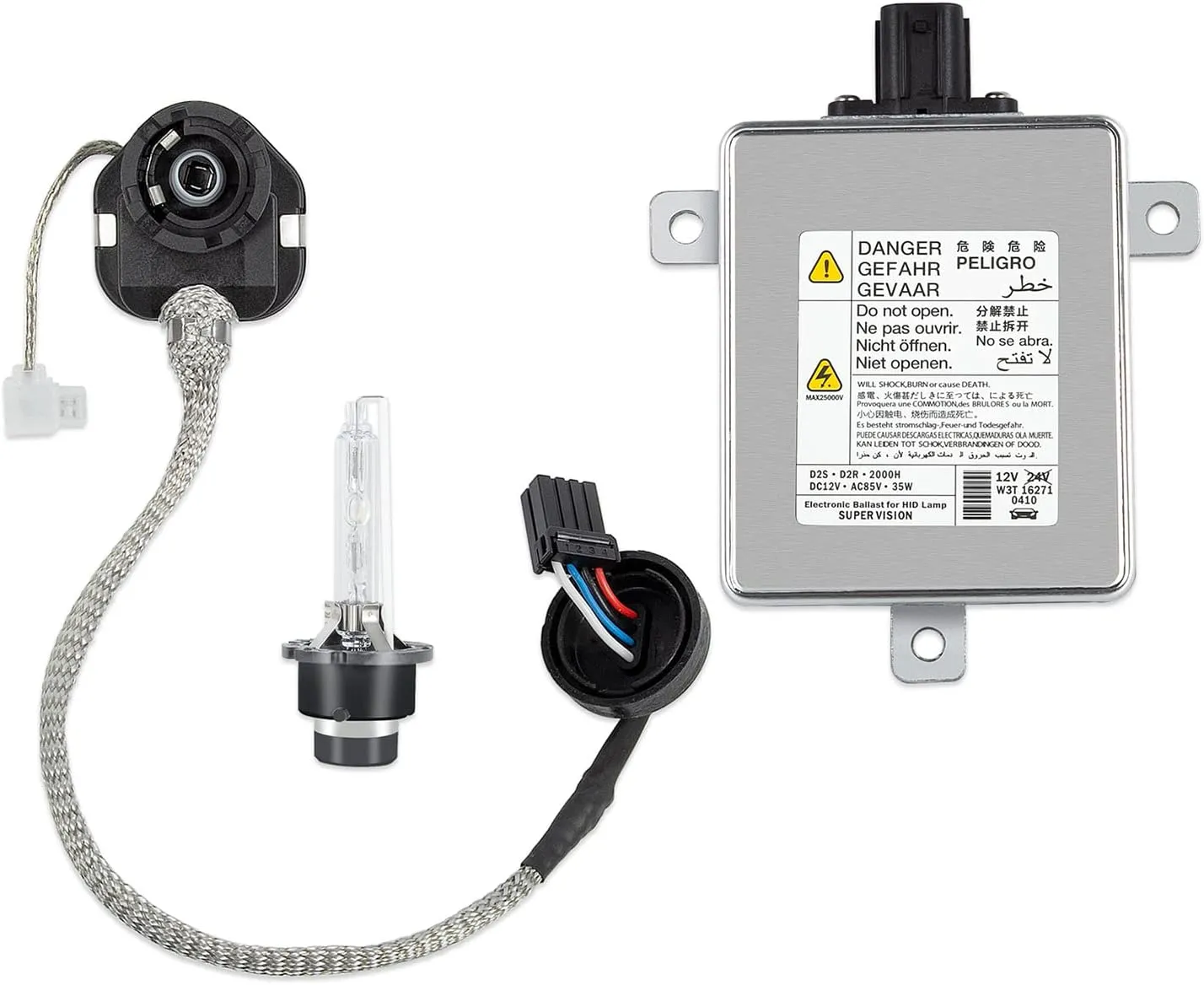 W3T19371 Xenon HID Headlight Ballast Compatible with Acura TL TSX ZDX MDX RDX ILX Honda Accord Odyssey Mazda 3 5 CX-5 Mitsubishi Lancer with Igniter D2S Bulb Replaces W3T16271 W3T15671