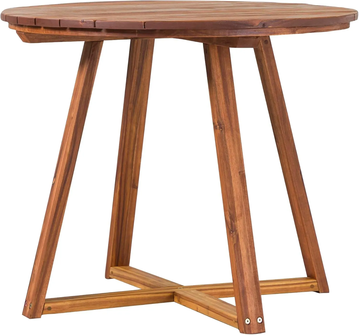 Walker Edison Vita Dining Table, Brown