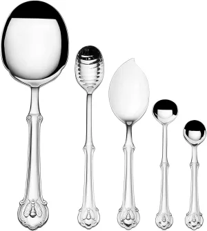Wallace 18.10 Napleon Bee 5 Piece Spoon Set,Silver,5272010