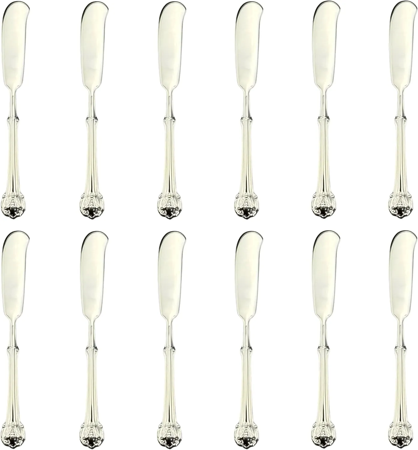 Wallace Napoleon Bee 18/10 Stainless Steel Butter Spreader (Set of Twelve)