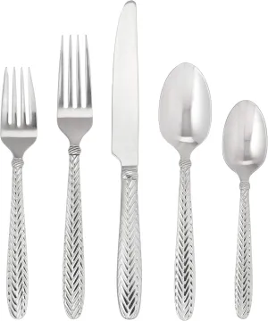 Wallace Reins 18/10 Stainless Steel Flatware Set, 20-Piece, Service for 4