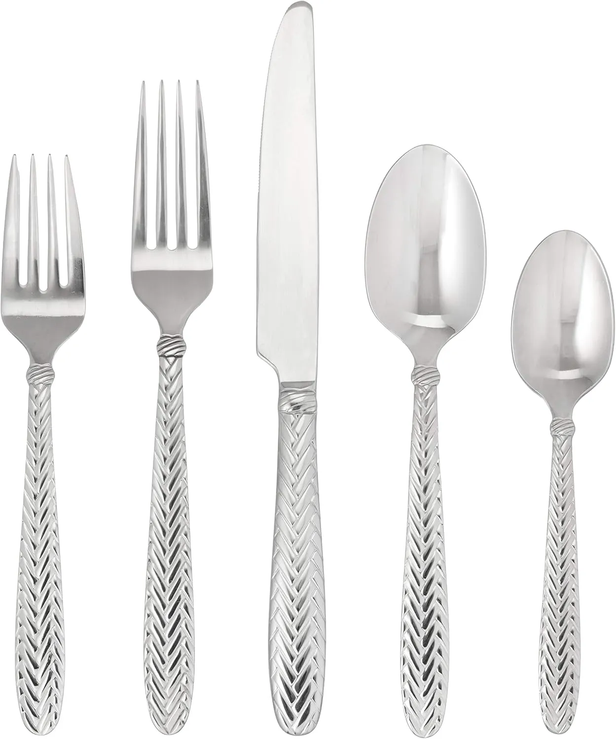 Wallace Reins 18/10 Stainless Steel Flatware Set, 20-Piece, Service for 4