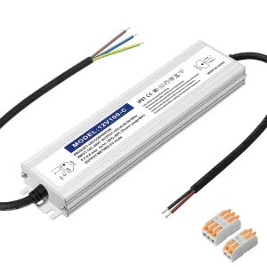 Waterproof IP67 LED Driver Power Supply 12V 100W 8.3A, 110V AC to 12V DC Converter, Ideal for Indoor and Outdoor, Marine, and Industrial LED Lighting Applications