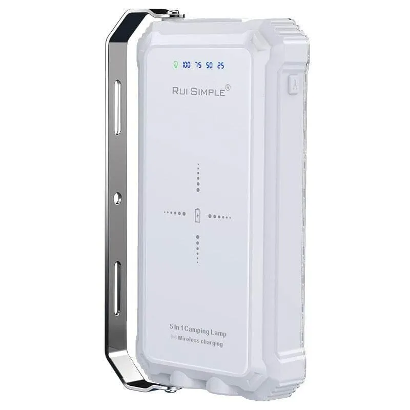Waterproof LED Power Bank - Wireless Charging Portable Charger