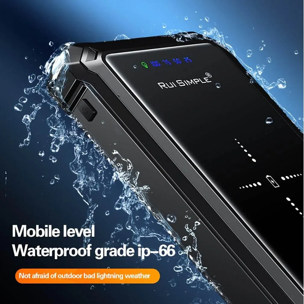 Waterproof LED Power Bank - Wireless Charging Portable Charger