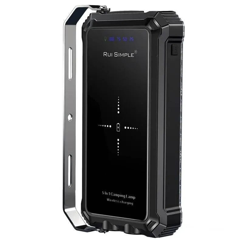 Waterproof LED Power Bank - Wireless Charging Portable Charger