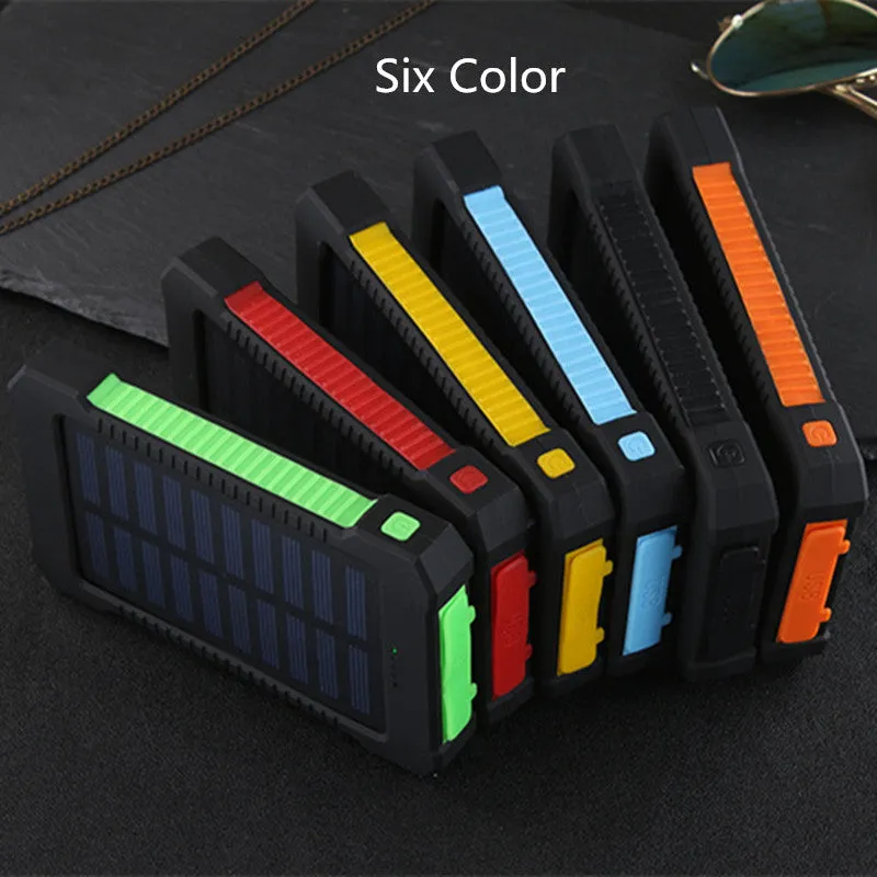Waterproof  Solar Power Bank  20000mAh with Battery