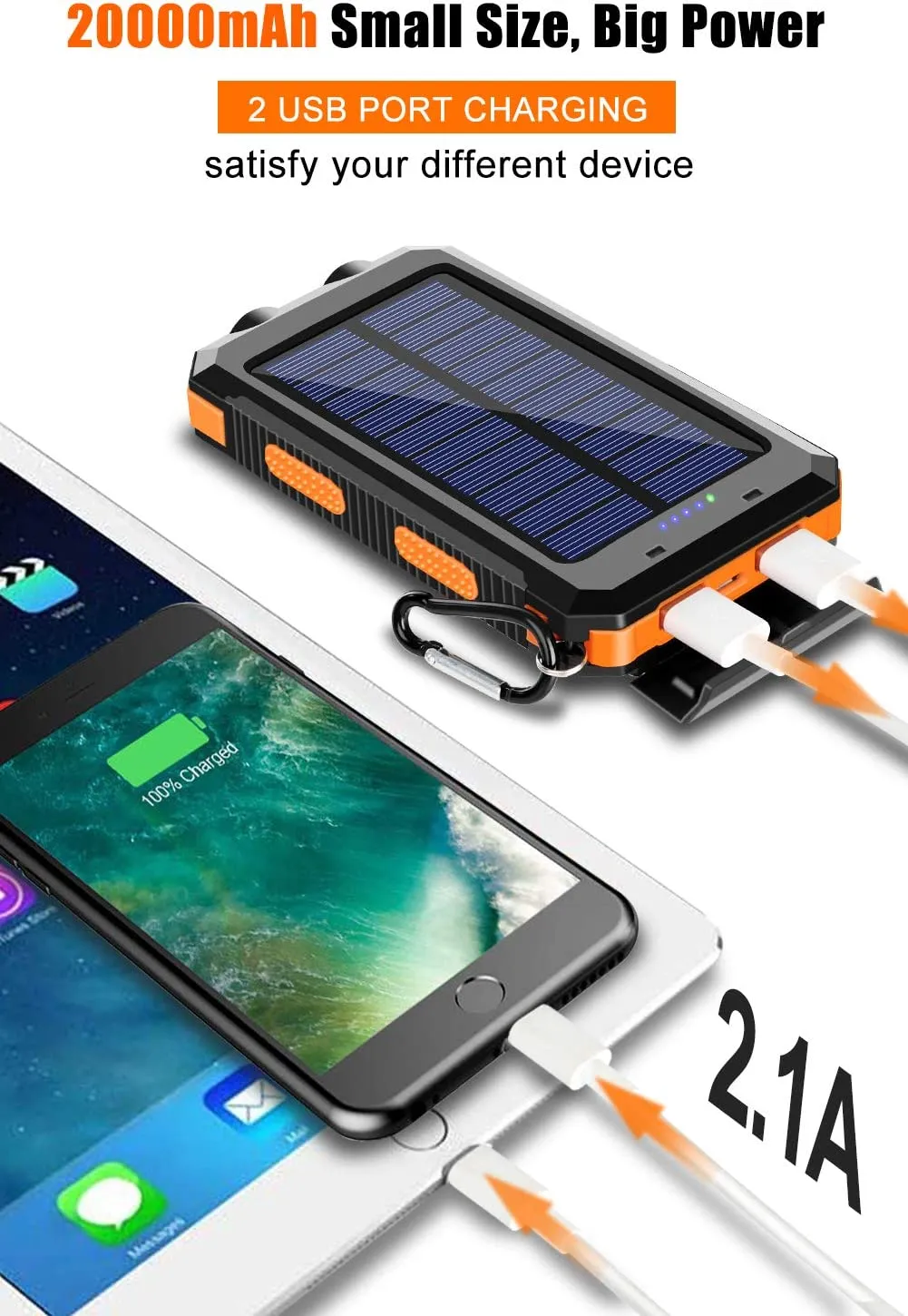 Waterproof Solar Power Bank