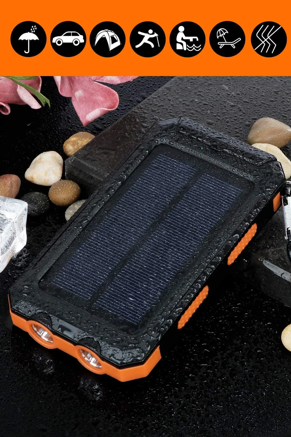 Waterproof Solar Power Bank