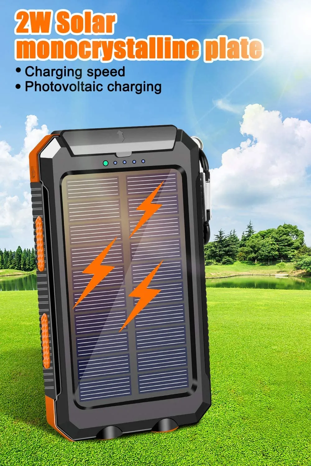 Waterproof Solar Power Bank