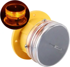 Waterproof Solar Ship Light, BuiltIn Solar Panel Beacon Light, Resistance for Communication Towers Marine Waterways