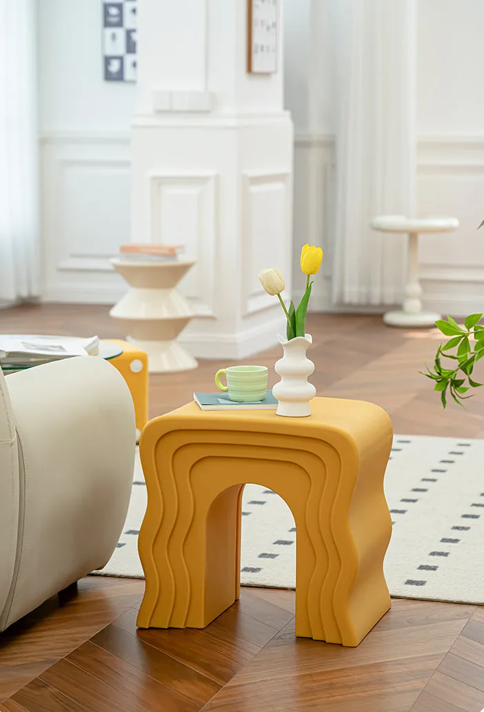 Wave Pattern Side Table