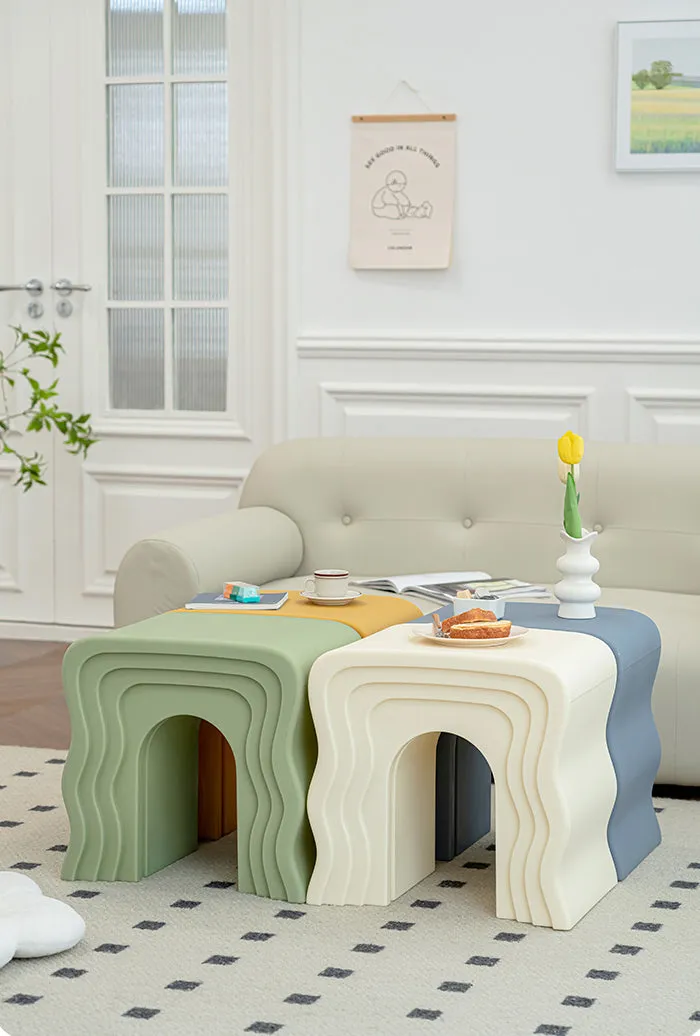 Wave Pattern Side Table