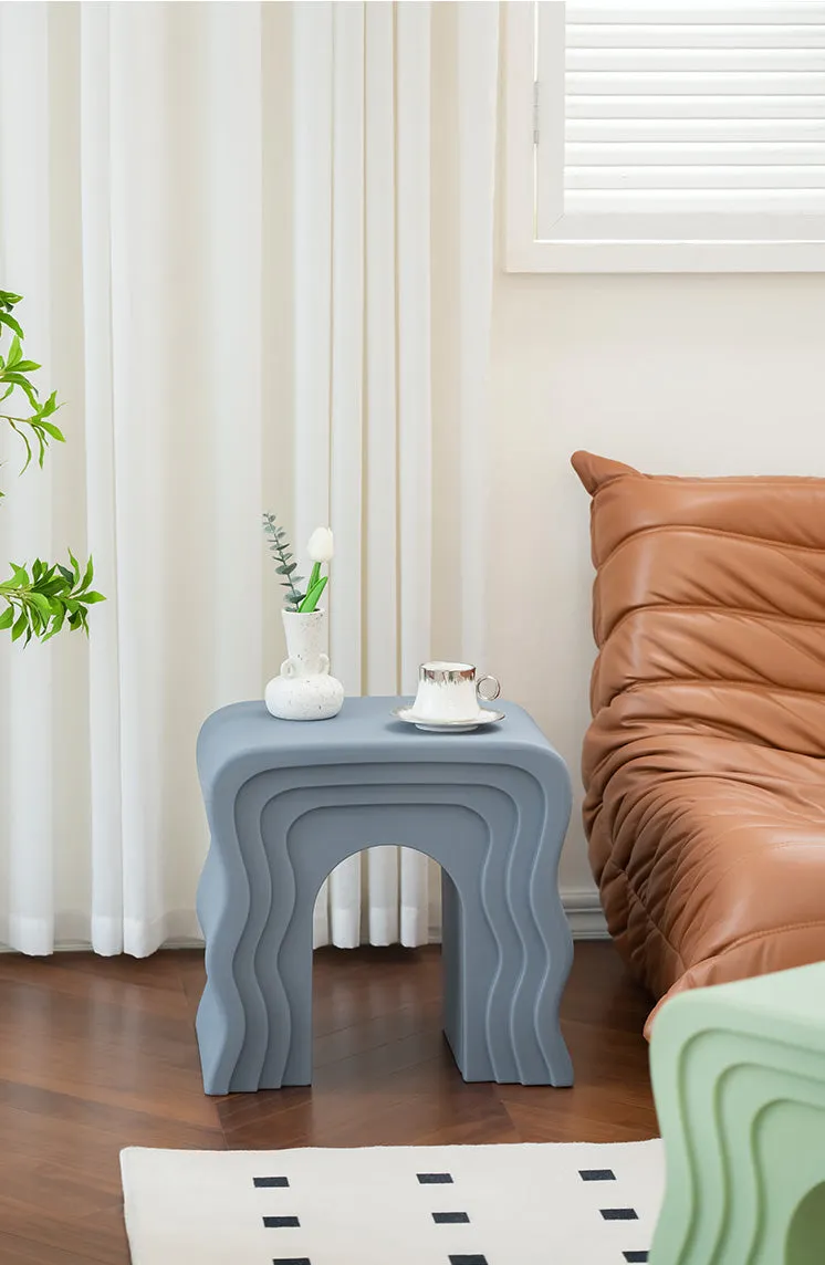 Wave Pattern Side Table