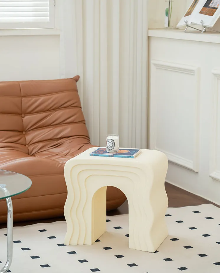 Wave Pattern Side Table