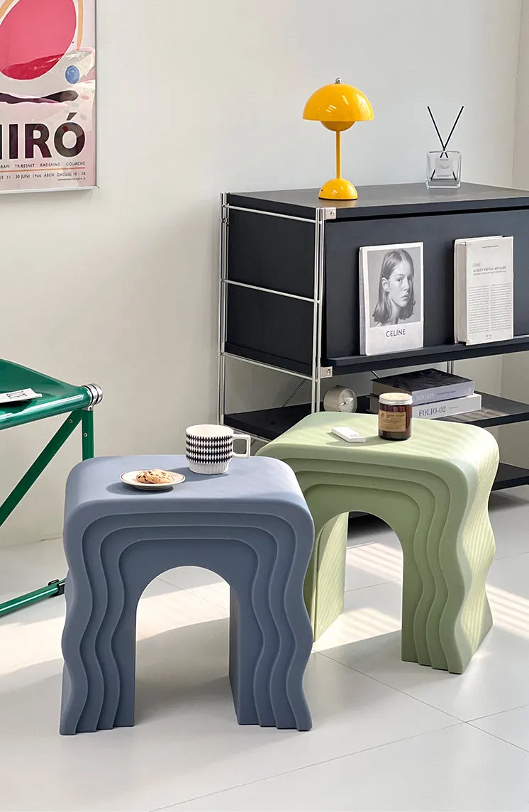 Wave Pattern Side Table